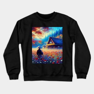 Japanese house - impressionism Crewneck Sweatshirt